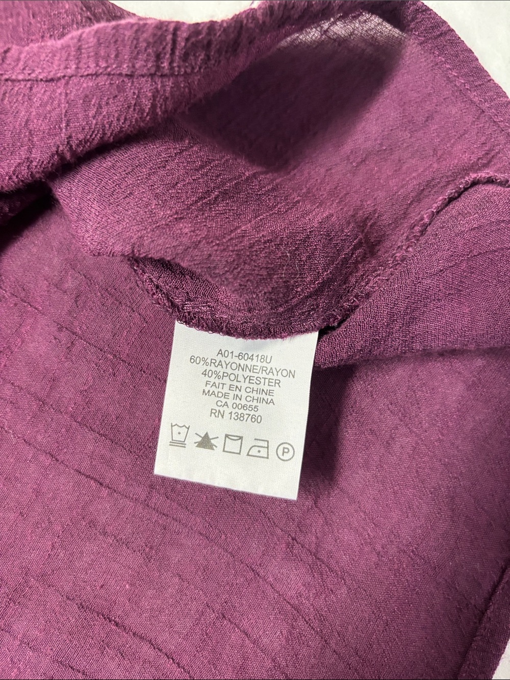 Addition Elle Plum Embroidered Split-Neck Blouse - Picture 7 of 7